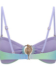 Bandeau Bikini Top-Gradient Purple