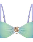 Bandeau Bikini Top-Gradient Purple