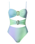 Gold Ring One Piece-Gradient Purple