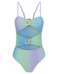 Gold Ring One Piece-Gradient Purple