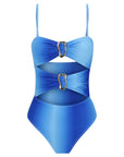 Gold Ring One Piece-Gradient Blue