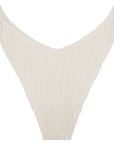 Bandeau Bikini Bottom-Ribbed Ivory