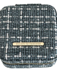 Small Tweed Jewellery Box-Light Blue