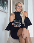 Small Tweed Jewellery Box-Black