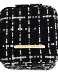 Small Tweed Jewellery Box-Black