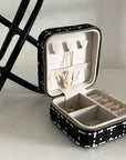 Small Tweed Jewellery Box-Black