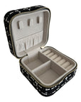 Small Tweed Jewellery Box-Black