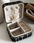 Small Tweed Jewellery Box-Black