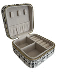 Small Tweed Jewellery Box-Cream
