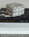 Small Tweed Jewellery Box-Cream