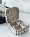 Small Tweed Jewellery Box-Cream