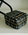 Small Tweed Jewellery Box-Khaki