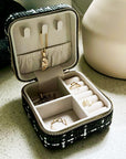 Small Tweed Jewellery Box-Khaki