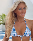 Triangle Bikini Set-Aegean Sea