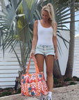 Striped Beach Bag-Bahamas