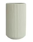 Ribbed Ceramic Vase-Mint-XXL