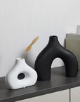 Cutout Vase-White