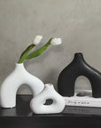 Cutout Vase-White