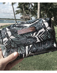 Saffiano Rectangle Boxy Cosmetic Bag-Atoll