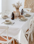 Tablecloth-Check Sage-250cm x 142cm