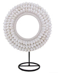 Tribal Shell Decor Stand-White Shells-Medium