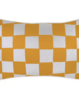 Cushion Cover-With Piping-Check Gold White-35cm x 50cm