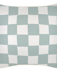 Cushion Cover-With Piping-Check Seafoam-45cm x 45cm