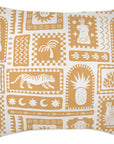 Cushion Cover-With Piping-Naxos Mustard-60cm x 60cm