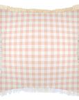 Cushion Cover-Coastal Fringe-Ginglam Peach-60cm x 60cm