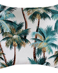 Cushion Cover-With Piping-Palm Trees White-60cm x 60cm