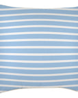 Cushion Cover-With Piping-Hampton Stripe Pale Blue-60cm x 60cm