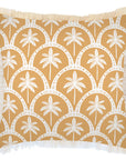 Cushion Cover-Coastal Fringe-Corfu Mustard-60cm x 60cm