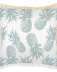 Cushion Cover-Coastal Fringe-Pineapples Seafoam-60cm x 60cm