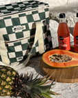 Cooler Bag-Large-Check Palm Kale