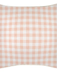 Cushion Cover-With Piping-Ginglam Peach-45cm x 45cm