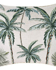 Cushion Cover-With Piping-Palm Tree Paradise Natural-45cm x 45cm
