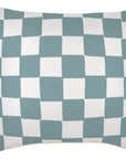 Cushion Cover-With Piping-Check Blue-60cm x 60cm