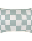 Cushion Cover-With Piping-Check Seafoam-35cm x 50cm