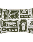 Cushion Cover-With Piping-Naxos Eucalyptus-35cm x 50cm