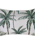 Cushion Cover-With Piping-Palm Tree Paradise White-35cm x 50cm