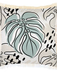Cushion Cover-Coastal Fringe-Rainforest Seafoam-45cm x 45cm