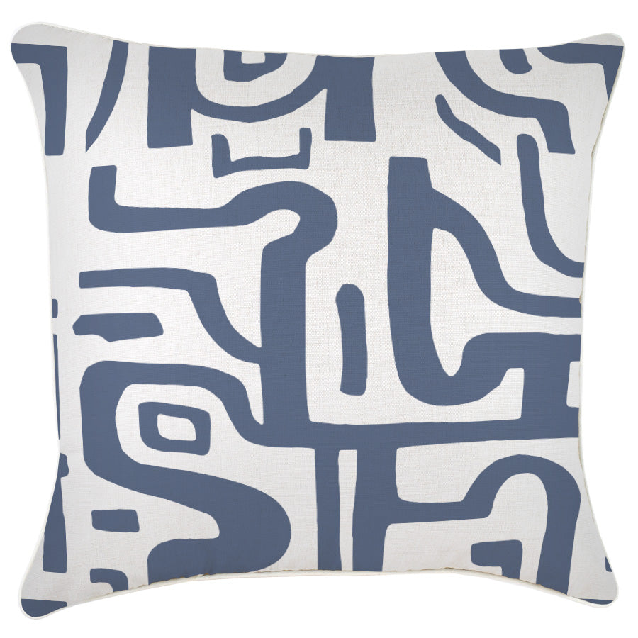 Cushion Cover-With Piping-Canggu Denim-60cm x 60cm