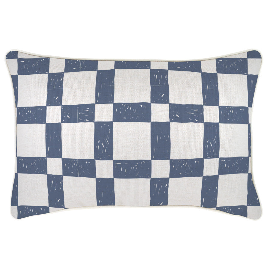 Cushion Cover-With Piping-Patio Denim-35cm x 50cm