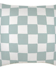 Cushion Cover-With Piping-Check Seafoam-60cm x 60cm