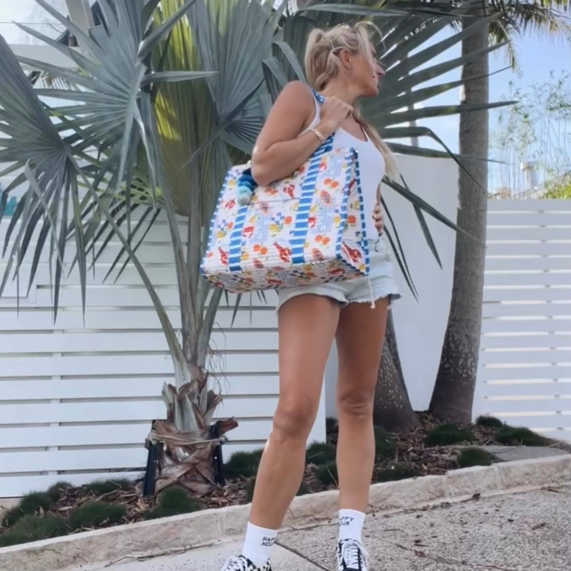 Striped Beach Bag-La Mer
