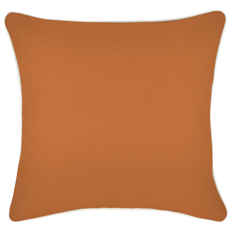 Cushion Cover-With Piping-Solid Orange-45cm x 45cm