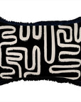 Cushion Cover-Coastal Fringe Black-Maze Black-35cm x 50cm