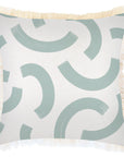 Cushion Cover-Coastal Fringe-Muse Seafoam-45cm x 45cm
