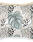 Cushion Cover-Coastal Fringe-Rainforest Seafoam-60cm x 60cm