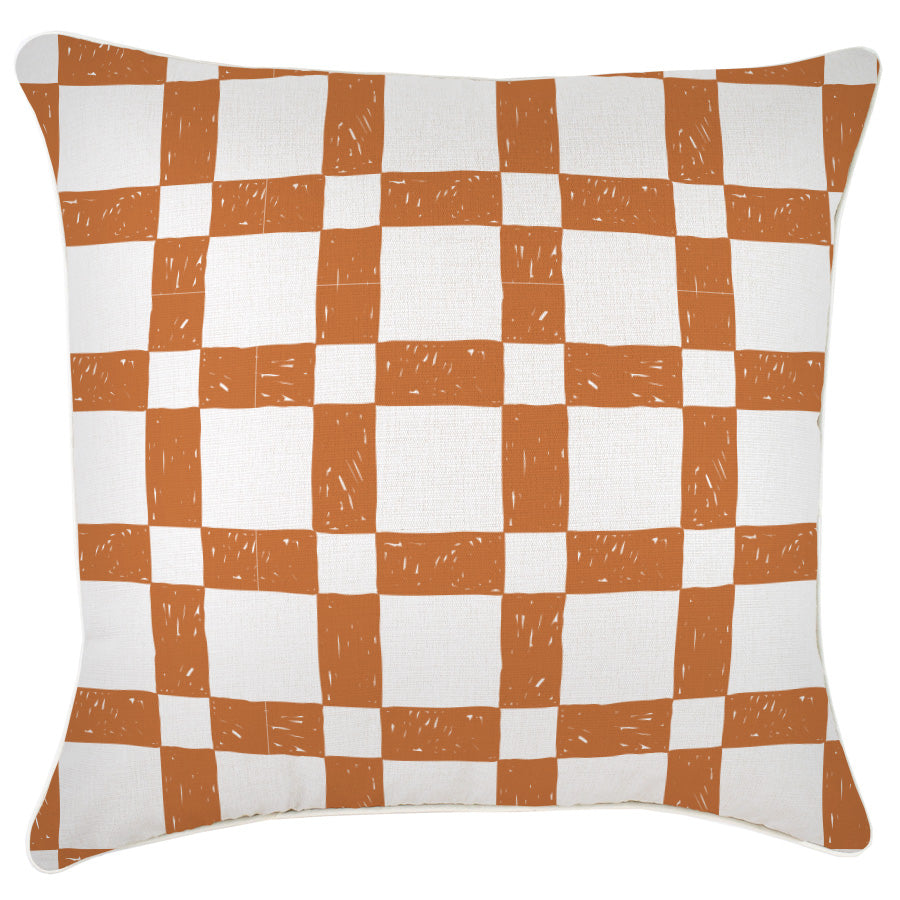 Cushion Cover-With Piping-Patio Orange-60cm x 60cm